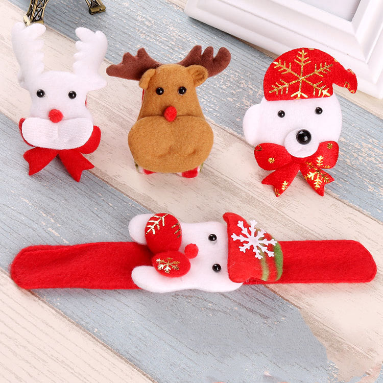 Seasonal slap bracelet ring for children