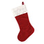 Velvet embroidered snowflake sock pendant with soft texture for Christmas tree display