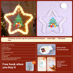 Christmas star pendant decoration displaying festive holiday design