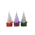 Colorful Christmas ornament displaying red yellow and green colors