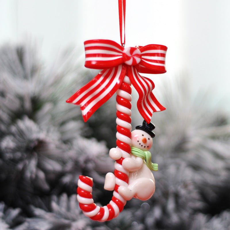 PVC Christmas pendant ornament with jolly Santa Claus design