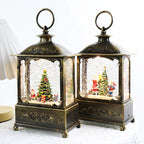 Christmas Crystal Lamp Music Box centerpiece for mantle decoration