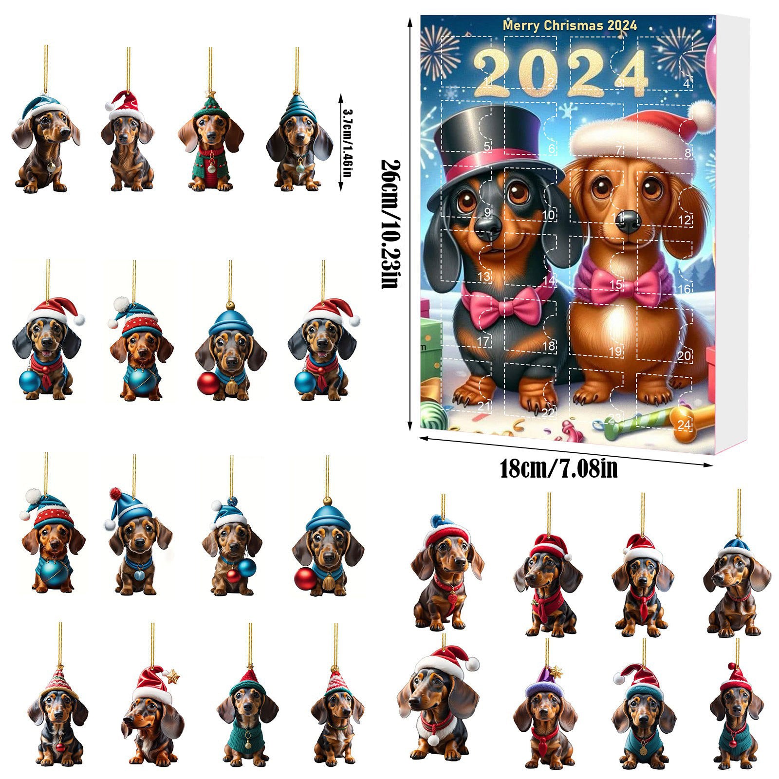 Charming pet pendant Christmas decoration for holiday display