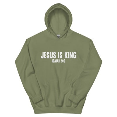 Jesus Is King red graphic hoodie street style view