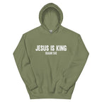 Jesus Is King red graphic hoodie street style view