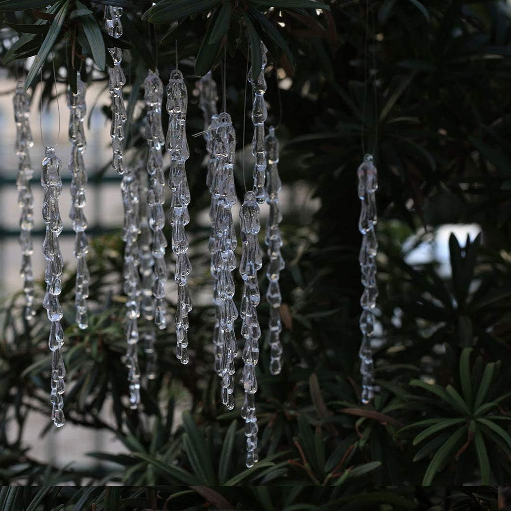 Transparent Ice Bar Christmas Pendants - Festive Home Decor Set Secondary image