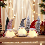 Sequined red hat princess doll ornament close-up detail