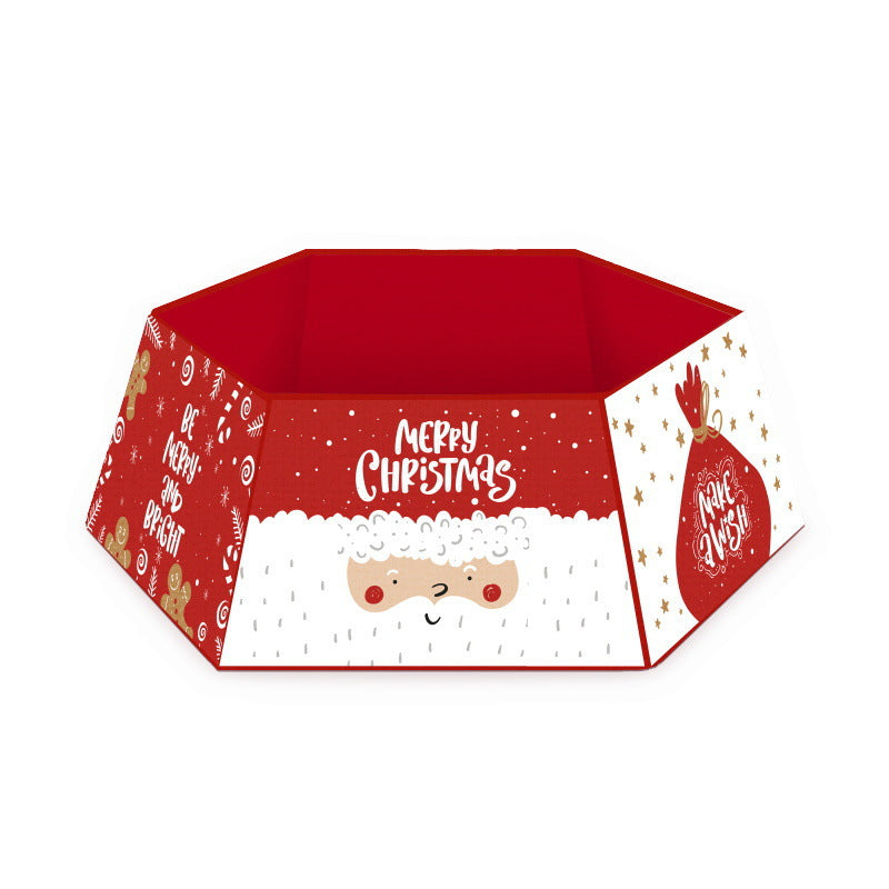 Festive Christmas tree skirt displayed in a cozy holiday setting Main image