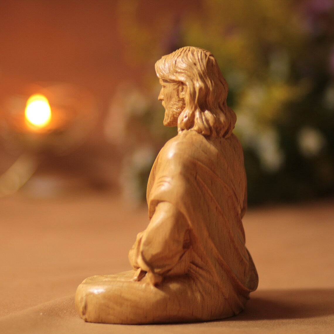 Larger 15cm Jesus nativity statue for prominent holiday display