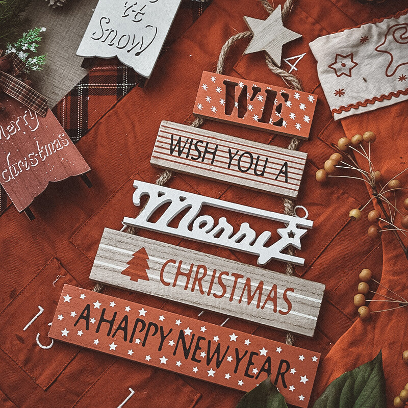 English blessing wooden wall decor for Christmas home decoration