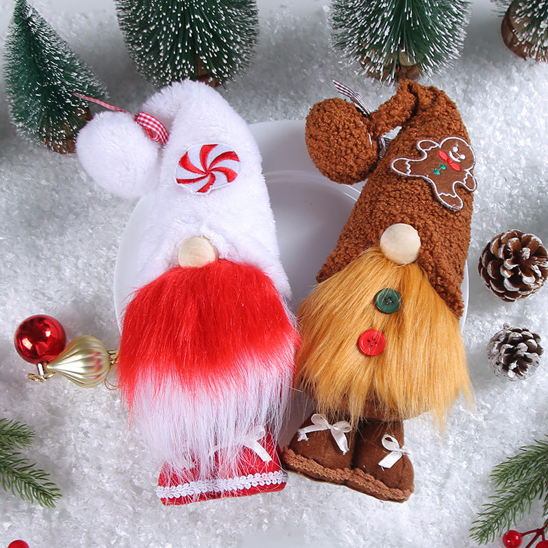 Festive Christmas Candy Figurine Set - Christian Home Decor Secondary image