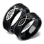 Jesus Logo Stainless Steel Ring showing bold Jesus name and Fish symbol design