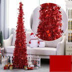 Christmas tree garland detail for festive Christian home decoration