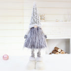 White faceless doll Christmas decoration plush toy