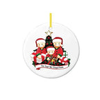 Faith Christmas ornament pendant displayed on a decorated tree with warm lights