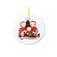 Faith Christmas ornament pendant displayed on a decorated tree with warm lights