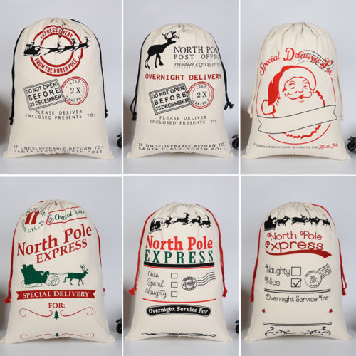 Christmas gift bag showing multiple style variants available