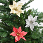 Christmas decoration with warm golden finish and layered design