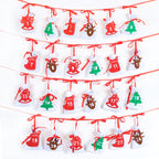 Holiday countdown calendar bags for Christmas celebration