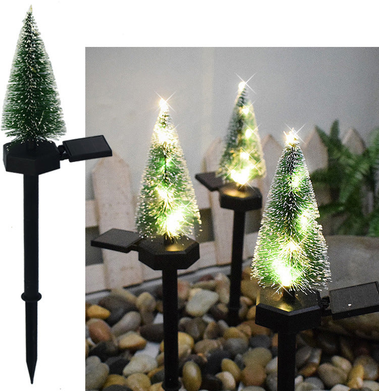 Festive solar lamp decorating residential outdoor space