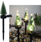 Festive solar lamp decorating residential outdoor space