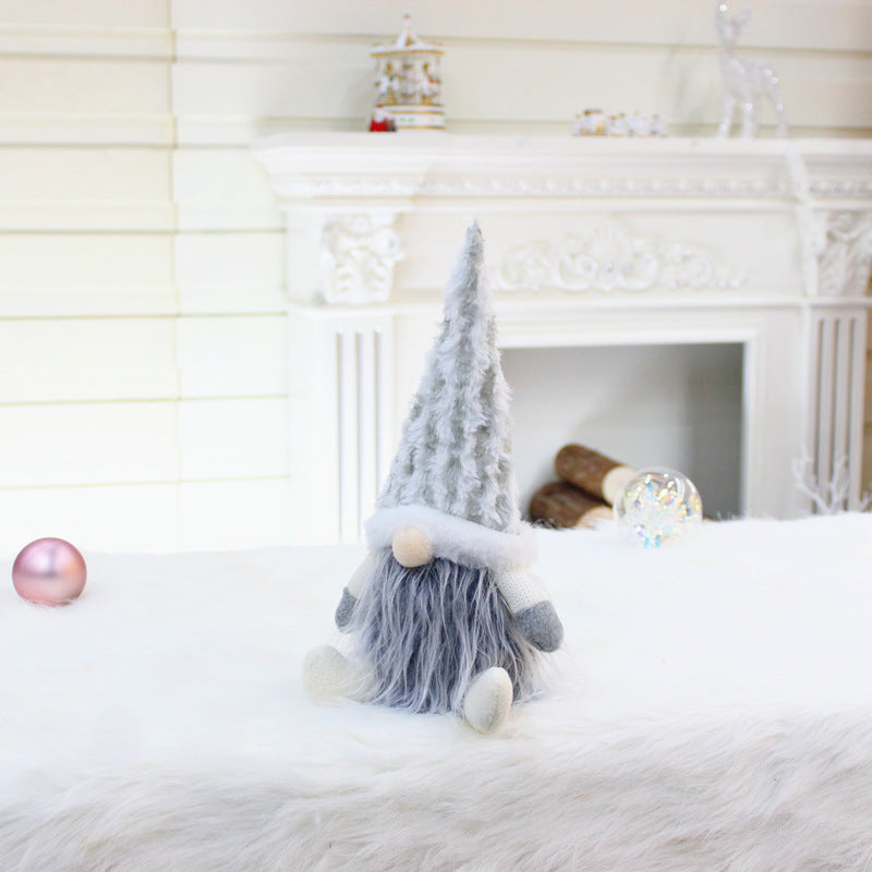 Festive plush toy ready for window display