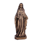 Resin Jesus ornament displayed as home decor piece with warm tones