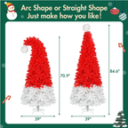 LED-lit artificial Christmas tree in a cozy holiday living room setting