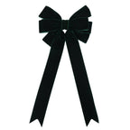 Handmade Christmas garland pendant with bowknot detail in khaki, green, and red