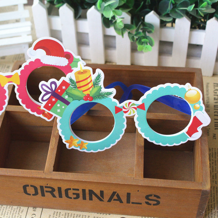 Christmas snowman glasses frame with playful holiday designs for kids