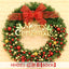 Handcrafted rattan Christmas wreath for door or window display