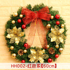 Rattan Christmas Wreath Door Hanging Decor - 40/50/60CM - Christian Jewelry