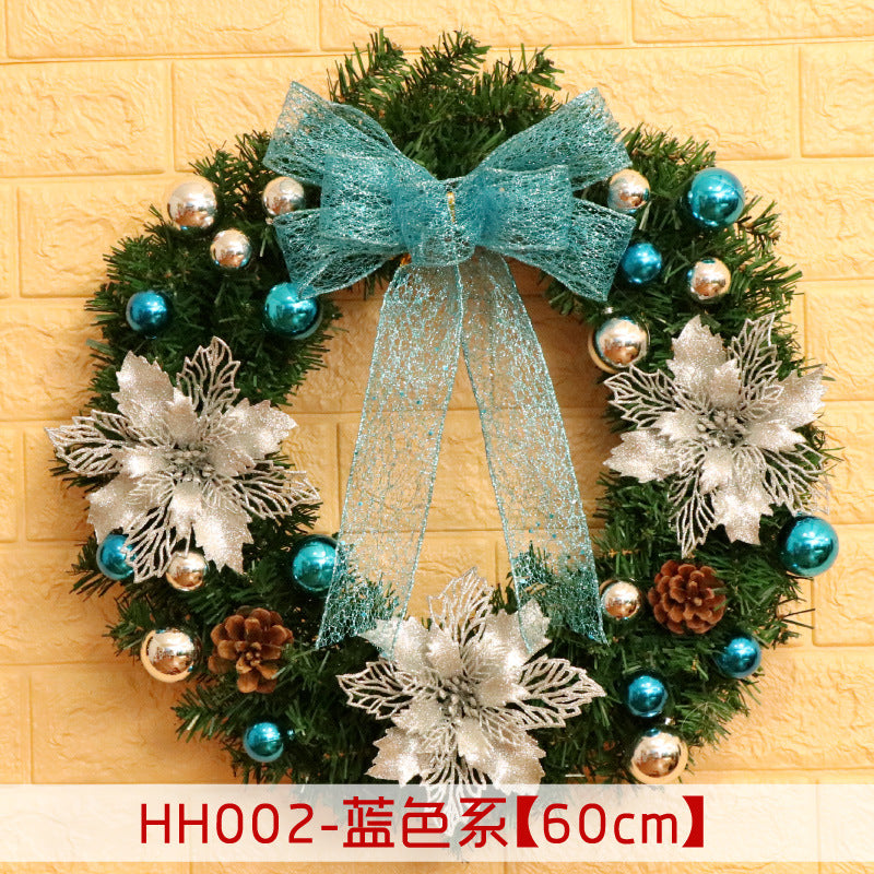 Rattan Christmas Wreath Door Hanging Decor - 40/50/60CM - Christian Jewelry