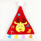 Red DIY Christmas hat on white background for holiday crafting