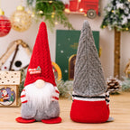Set of Christmas pocket dolls featuring pointed hat styles