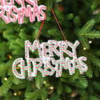 Christmas decoration ornament for tree with festive design
