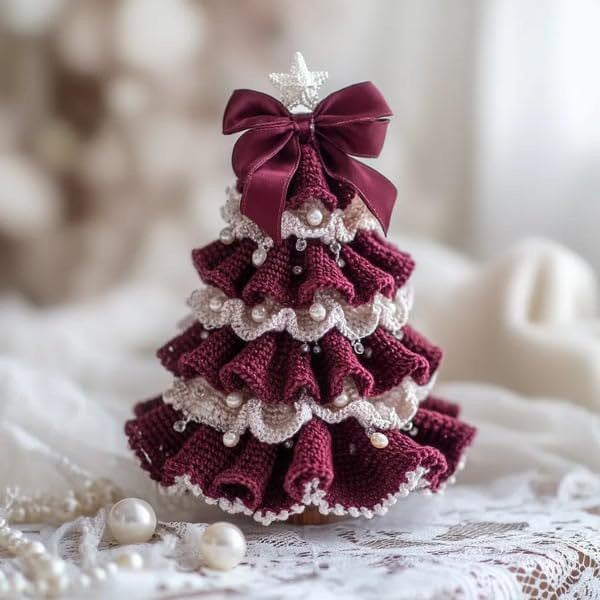 Crochet Christmas Tree Ornament DIY Craft Kit - Christian Home Decor