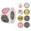 Christmas Day sticker labels roll with festive holiday design