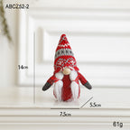 Cluster of Christmas Rudolf ornaments in multiple sizes and colors