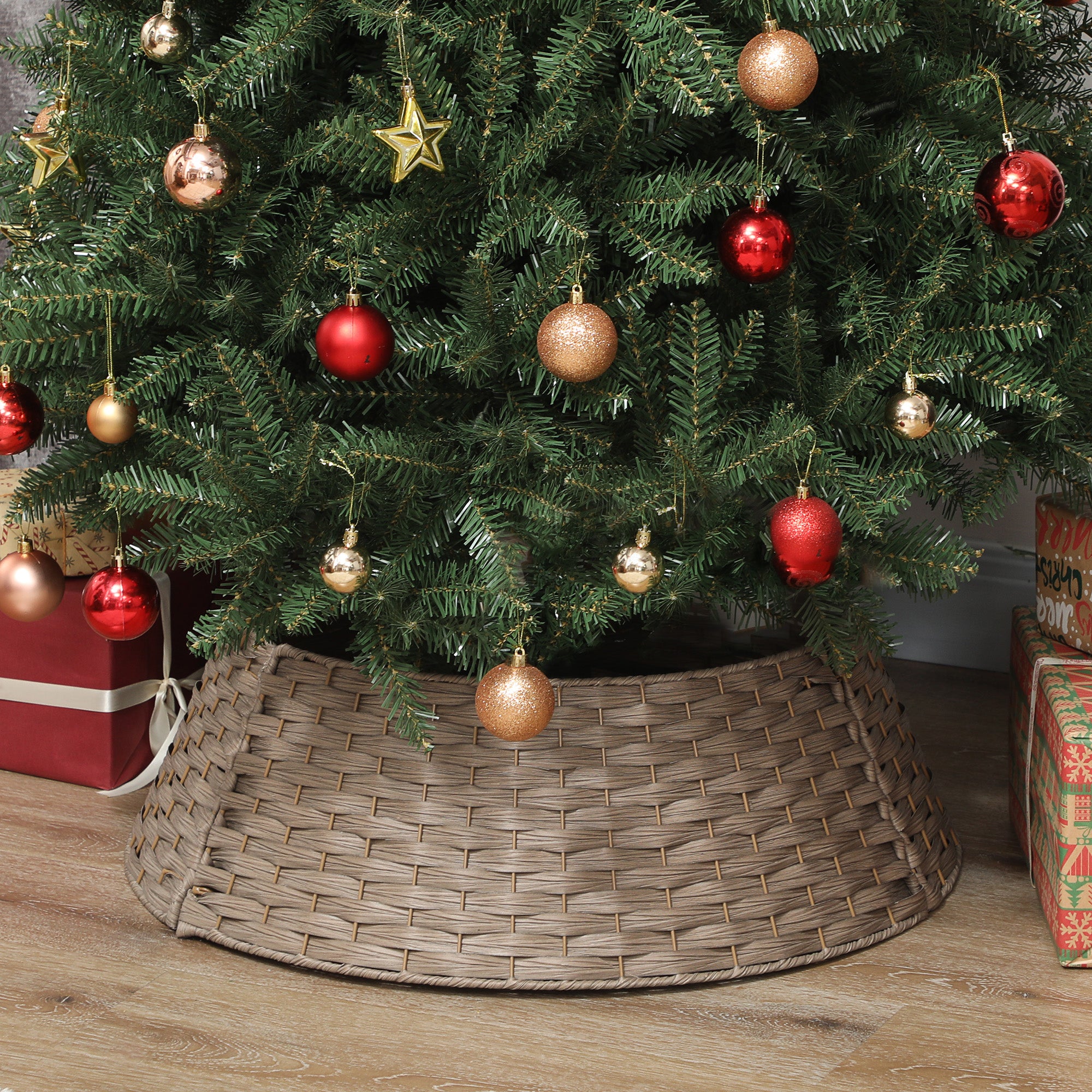 Rustic Coffee Christmas Tree Collar Secondary image
