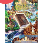 DIY 5D diamond painting of Jesus landscape - faith craft kit