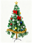 Green pine pencil Christmas tree standing 180cm tall with realistic PVC needles for holiday decorating