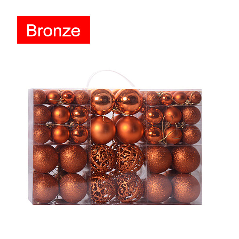 plastic Christmas balls set of 100 pieces