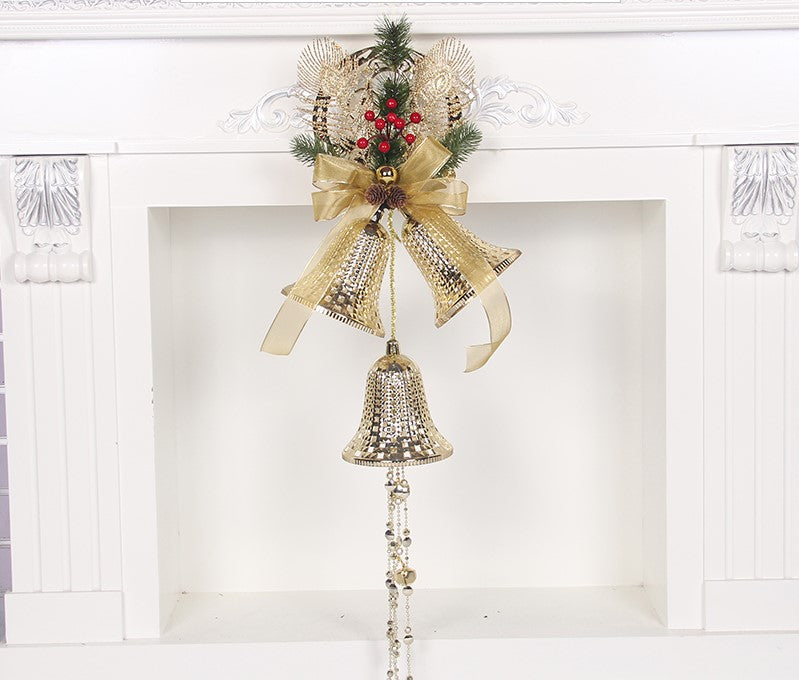 Pearlescent bell ornament for holiday tree display