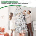 Top view of PVC Christmas Tree showing tree tip