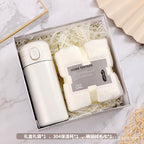 Elegant ceramic business partner gift set on wooden table - faith