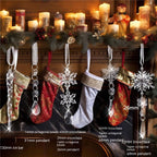 Single angel wing pendant displayed against festive backdrop