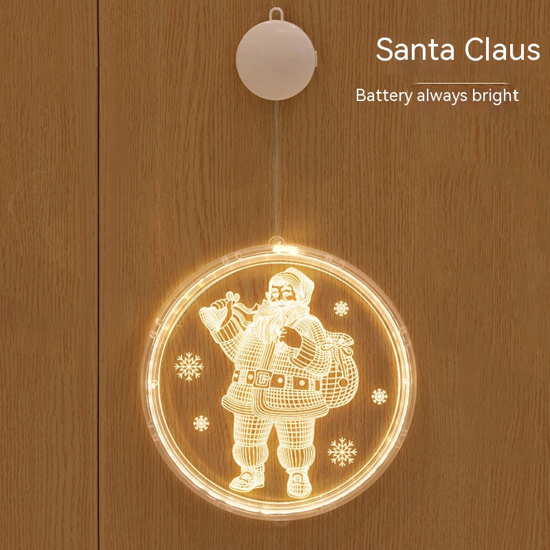 Christmas ambience light disc design for holiday home decoration