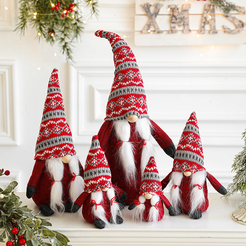Red clothes Christmas Rudolf ornament showcasing holiday design