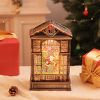 Plastic LED luminous crystal lamp with Christmas ornament design